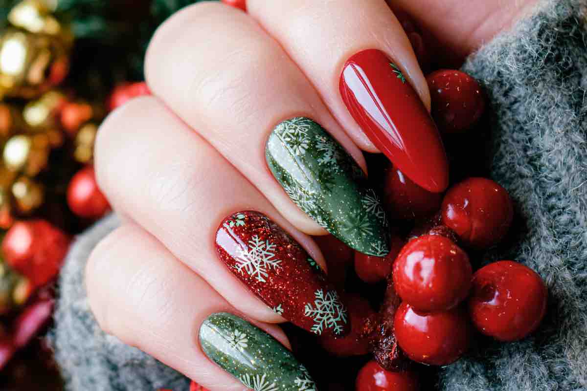 Unghie natalizie 