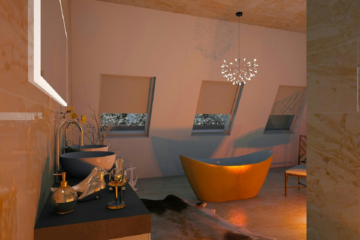 6 idee di lampadari dal design contemporaneo per un bagno elegante e luminoso